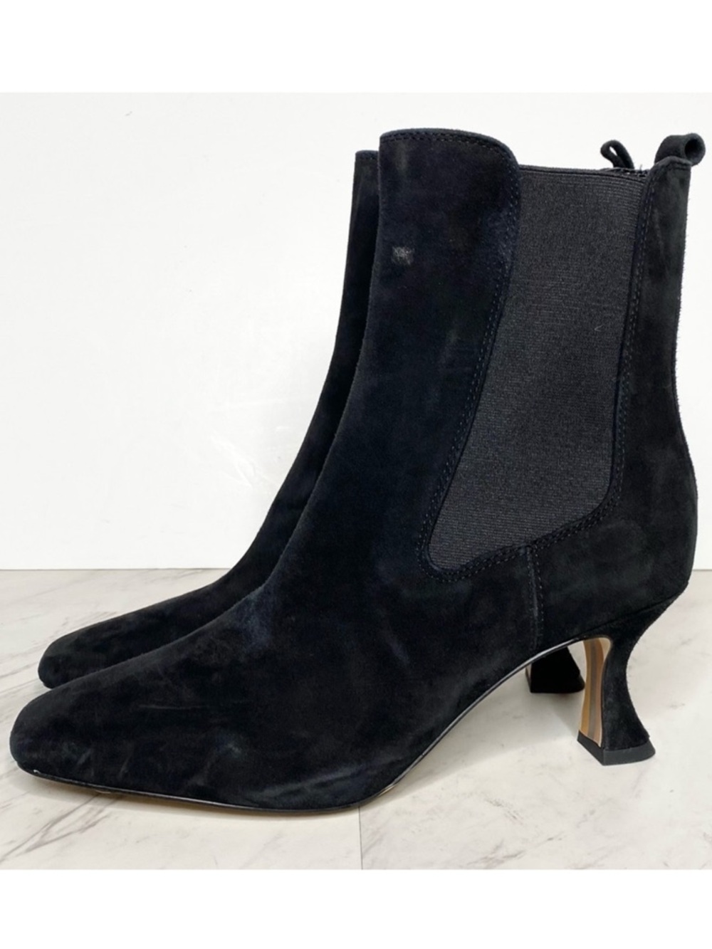Sam Edelman Lani Black Suede Chelsea Bootie 9M